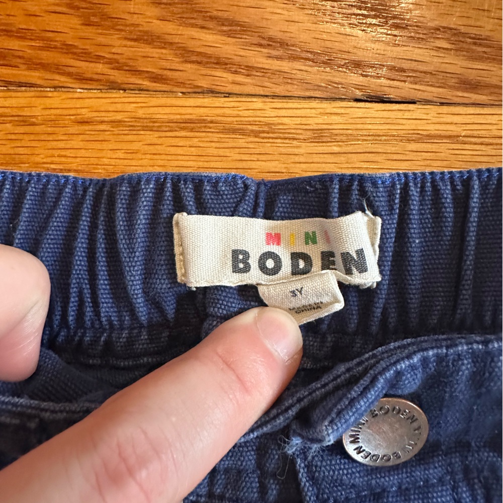 Mini Boden Kids Navy Carpenter Trousers